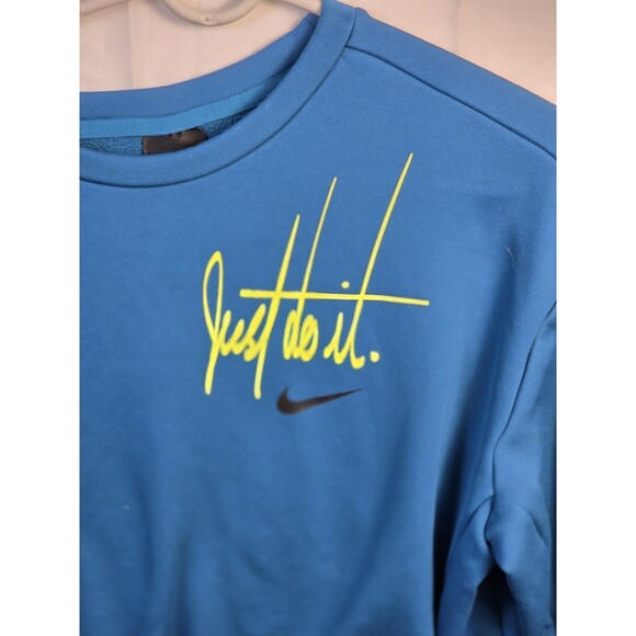 NIKE Women's Size Small Teal Pullover Sweatshirt With Pockets - Picture 2 of 8